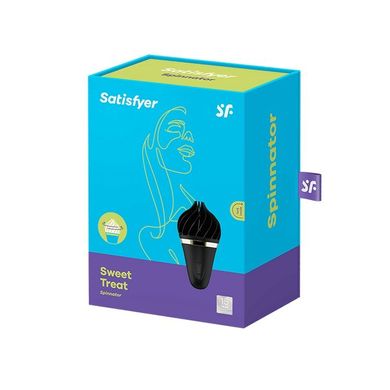 Мороженка-спиннатор Satisfyer Lay-On - Sweet Treat Black/Gold, 10 режимов работы, водонепроницаемый SO3551 фото