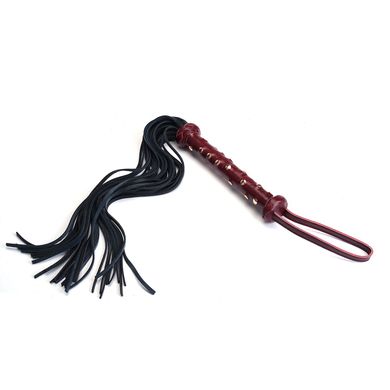 Флогер Liebe Seele Wine Red Studded Flogger, натуральна шкіра SO9466 фото