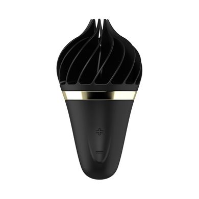 Мороженка-спиннатор Satisfyer Lay-On - Sweet Treat Black/Gold, 10 режимов работы, водонепроницаемый SO3551 фото