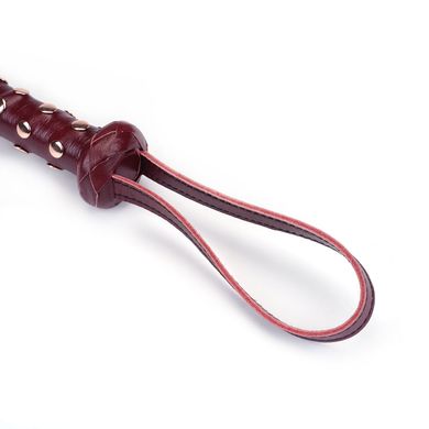 Флогер Liebe Seele Wine Red Studded Flogger, натуральна шкіра SO9466 фото