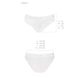 Трусики з широкою гумкою і мереживом Passion PS001 PANTIES S, white SO4173 фото 5