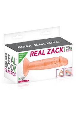 Фаллоимитатор Real Body - Real Zack Flesh, TPE, диаметр 3,7см SO2217 фото