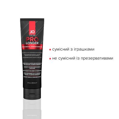 Пролонгер гель JO Prolonger Gel (60 мл) с маслом перечной мяты, гвоздичного перца и пачулей SO1834 фото