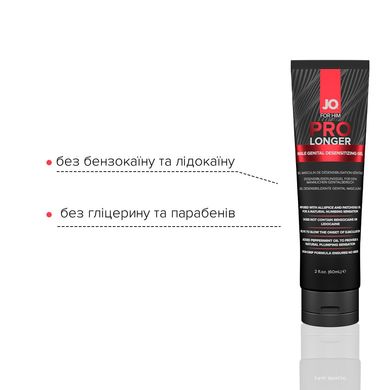 Пролонгер гель JO Prolonger Gel (60 мл) с маслом перечной мяты, гвоздичного перца и пачулей SO1834 фото