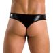 Чоловічі стринги Passion 033 THONG PAUL XXL/XXXL Black, під латекс SO7572 фото 2