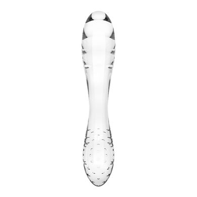 Двосторонній скляний дилдо Satisfyer Dazzling Crystal 1 Transparent, дуже міцний, без стопера SO8785 фото