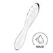 Двосторонній скляний дилдо Satisfyer Dazzling Crystal 1 Transparent, дуже міцний, без стопера SO8785 фото 1