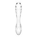 Двосторонній скляний дилдо Satisfyer Dazzling Crystal 1 Transparent, дуже міцний, без стопера SO8785 фото 4