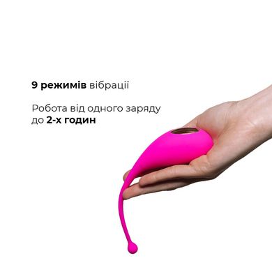 Смарт-віброяйце Adrien Lastic Palpitation Pink з глибокою вібрацією SO4866 фото