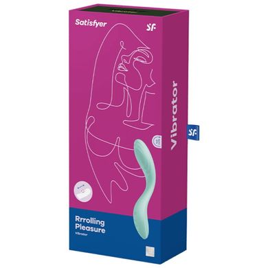 Вибратор с жемчужной стимуляцией точки G Satisfyer Rrrolling Pleasure Mint SO6075 фото