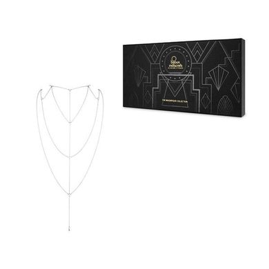 Цепочка для спины Bijoux Indiscrets Magnifique Back and Cleavage Chain - Silver, украшение для тела SO2655 фото