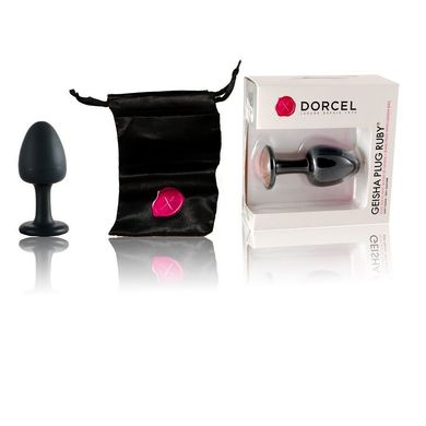 Анальная пробка Dorcel Geisha Plug Ruby M с шариком внутри, создает вибрации, макс. диаметр 3,2см MD1236 фото