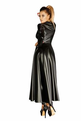 Сукня-плащ з мокрим ефектом Noir Handmade F128C Powerwetlook gown coat, S SX0013 фото