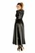 Сукня-плащ з мокрим ефектом Noir Handmade F128C Powerwetlook gown coat, S SX0013 фото 3