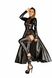 Сукня-плащ з мокрим ефектом Noir Handmade F128C Powerwetlook gown coat, S SX0013 фото 2