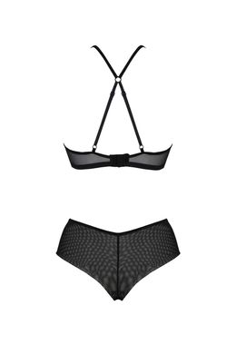 Комплект Passion KERRIA BIKINI black, L/XL, бралет і трусики-бікіні SX0482 фото