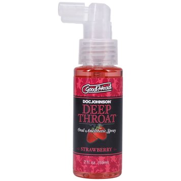 Спрей для минета Doc Johnson GoodHead DeepThroat Spray – Sweet Strawberry 59 мл для глубокого минета SO2801 фото