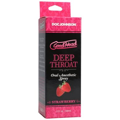 Спрей для минета Doc Johnson GoodHead DeepThroat Spray – Sweet Strawberry 59 мл для глубокого минета SO2801 фото