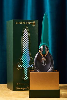 Вишуканий вібратор Knight Jenay FLOWERS & SWORD, маска, стрічка та лубрикант у комплекті SO6557 фото