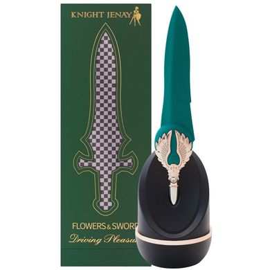 Вишуканий вібратор Knight Jenay FLOWERS & SWORD, маска, стрічка та лубрикант у комплекті SO6557 фото