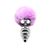 Металлическая анальная пробка Кроличий хвостик Alive Fluffy Twist Plug L Purple, диаметр 3,8 см SO6310 фото