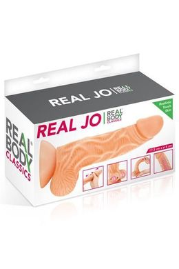 Фаллоимитатор с подвижной крайней плотью Real Body - Real JO, диаметр 4см, TPE SO1888 фото