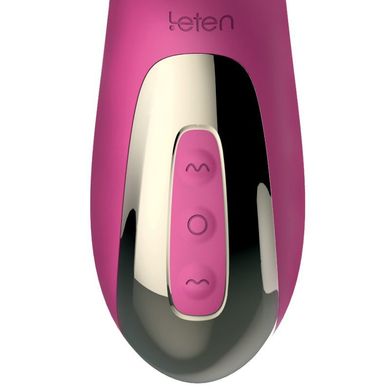 Вибратор-пульсатор Leten Automatical Thrusting Vibrator с подогревом, перезаряжаемый, 10 режимов SO2128 фото