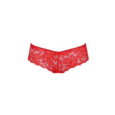 Трусики-бразиліана з квіткового мережива Passion RAJA THONG L/XL, red SO5376 фото