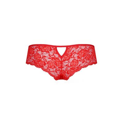 Трусики-бразиліана з квіткового мережива Passion RAJA THONG L/XL, red SO5376 фото