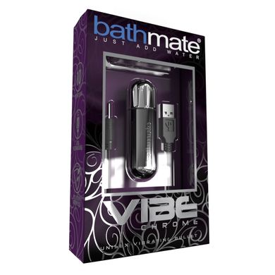 Вібропуля Bathmate Vibe Bullet Chrome, глибока потужна вібрація SO2438 фото