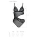 Боді з ажурним ліфом Passion CHRISTA BODY S/M, black SO5754 фото 5