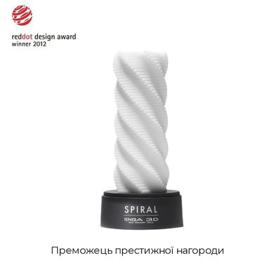 Мастурбатор Tenga 3D Spiral, дуже ніжний, з антибактеріального еластомеру зі сріблом SO2194 фото