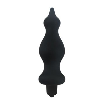 Анальная пробка с вибрацией Adrien Lastic Bullet Amuse Black, макс. диаметр 3,9см AD20309 фото