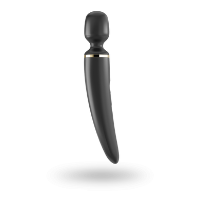 Вібромасажер Satisfyer Wand-er Woman (Black/Gold), водонепроникний, потужний, розмір XXL SO3456 фото