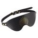 Роскошная маска на глаза Zalo Blindfolds Black, натуральная кожа SO8231 фото 1