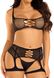 Комплект Leg Avenue Top and garter harness Black One Size SX1073 фото 4