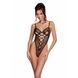 Еротичний боді з малюнком Passion LOVELIA BODY L/XL, black SO4753 фото 1