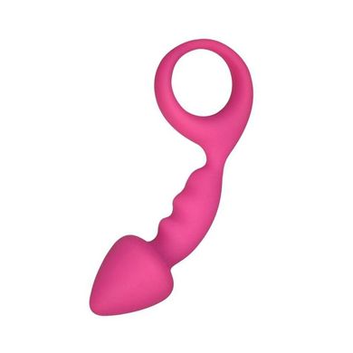 Анальная пробка Adrien Lastic Budy Pink со стимулирующей ножкой, макс. диаметр 2,5см AD20081 фото