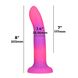 Фалоімітатор, що світиться в темряві, ADDICTION Rave 8″, Glow in the Dark Dildo Pink Purple, 20,3 см SO6850 фото 4