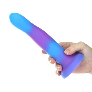 Фалоімітатор, що світиться в темряві, ADDICTION Rave 8″ Glow in the Dark Dildo Blue Purple, 20,3 см SO6851 фото