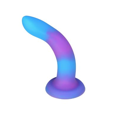 Фалоімітатор, що світиться в темряві, ADDICTION Rave 8″ Glow in the Dark Dildo Blue Purple, 20,3 см SO6851 фото