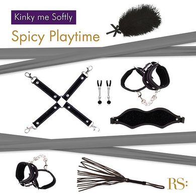 Подарунковий набір для BDSM RIANNE S — Kinky Me Softly Black: 8 предметів для задоволення SO3864 фото