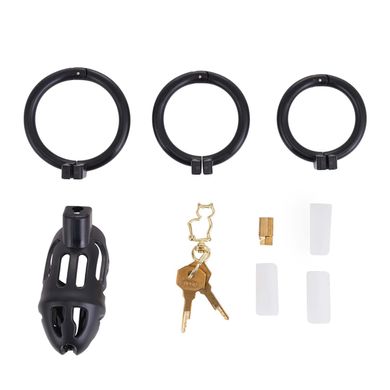 Клетка для пениса LOCKINK SEVANDA Plastic Penis Chastity Cage - Black SX0872 фото