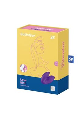 Вибратор на палец Satisfyer Love Riot Purple, 12 вариантов использования SO7789 фото