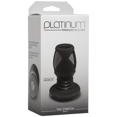 Анальный туннель Doc Johnson Platinum Premium Silicone — The Stretch — Small — Black SO4917 фото