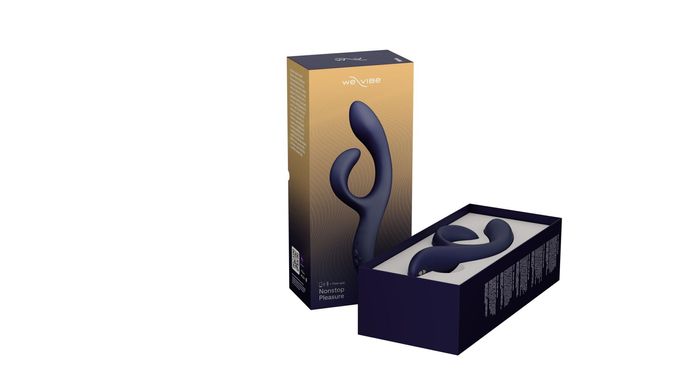 Смарт вібратор-кролик We-Vibe Nova Midnight Blue, ергономічний, регульований кут нахилу стовбура SO6931 фото