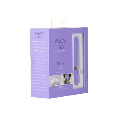 Розкішний вібратор Pillow Talk Flirty Purple Special Edition, Сваровскі, пов’язка на очі+гра SO6854 фото