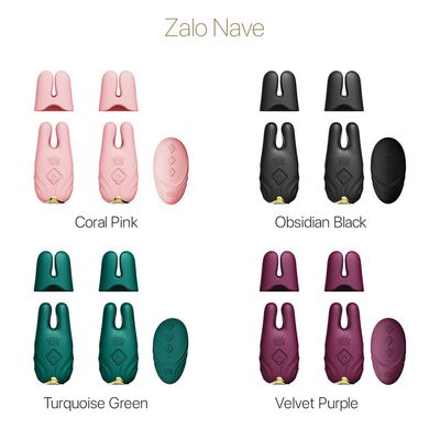 Смарт-вибратор для груди Zalo - Nave Coral Pink, пульт ДУ, работа через приложение SO7491 фото