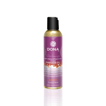 Масажна олія DONA Massage Oil - SASSY TROPICAL TEASE (110 мл) з феромонами та афродизіаками SO1690 фото