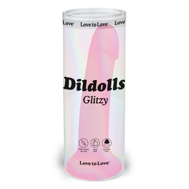 Дилдо з блискітками Love To Love DILDOLLS - GLITZY ультрам'який SO5980 фото